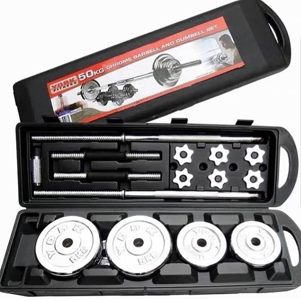 50KG Adjustable Barbell and Dumbbell Set