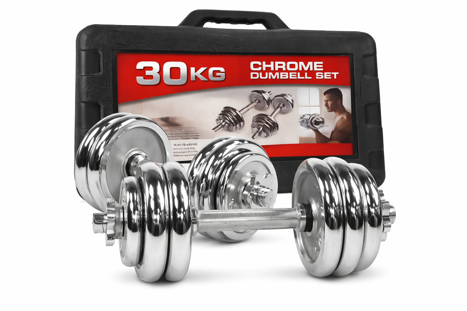 30KG Adjustable Barbell and Dumbbell Set