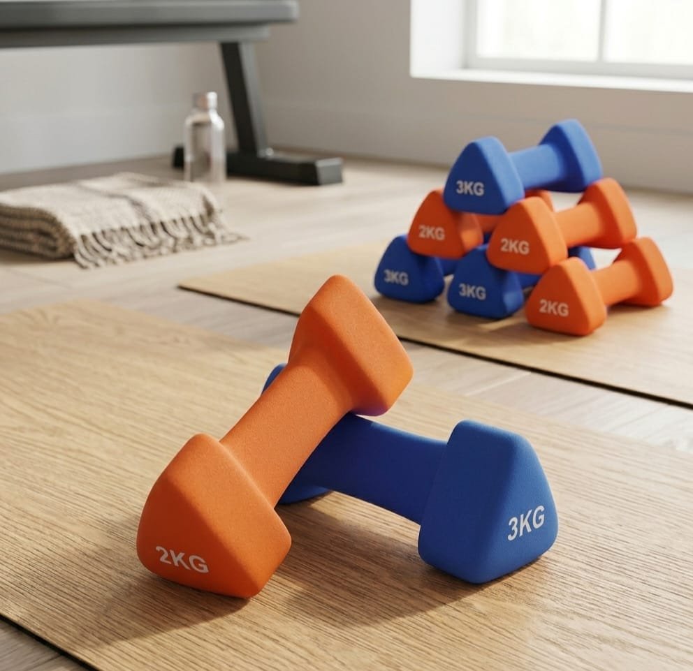 Women triangle dumbbells