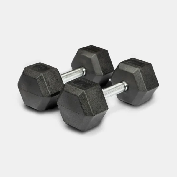 Hex Shape Black Dumbbells Per KG